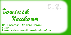 dominik neukomm business card